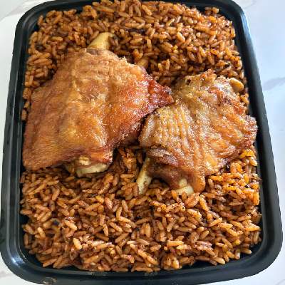 Jollof rice with Turkey
