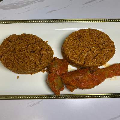 Jollof rice with Turkey