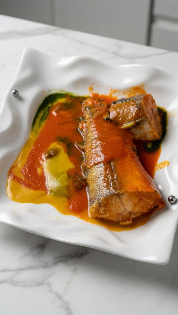 Abula with fresh fish